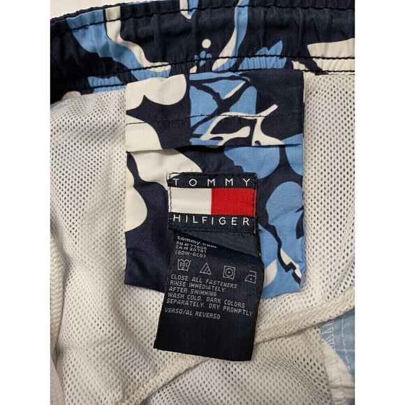 *2/$25* Tommy Hilfiger Swim Trunks Large Mens Floral Print Hawaiian Shorts - Picture 4 of 5